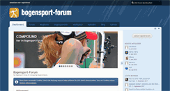 Desktop Screenshot of bogensport-forum.net